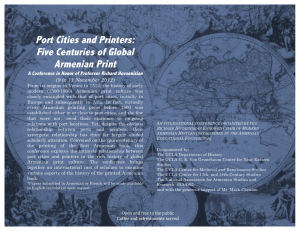 Port Cities and Printers: Five Centuries of Global Armenian Print