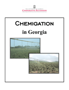Chemigation in Georgia