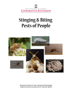 Stinging &amp; Biting Pests of People