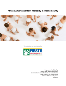 African American Infant Mortality in Fresno County