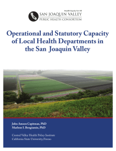 Operational and Statutory Capacity of Local Health Departments in