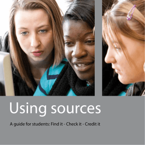 Using sources