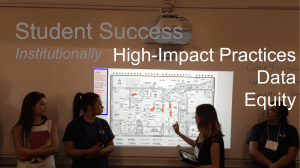 Student Success High-Impact Practices Data Equity