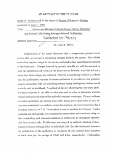 AN ABSTRACT OF THE THESIS OF presented on June 11, 1992.