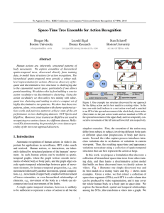 Space-Time Tree Ensemble for Action Recognition Shugao Ma Leonid Sigal Stan Sclaroff