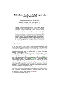 MEEM: Robust Tracking via Multiple Experts Using Entropy Minimization