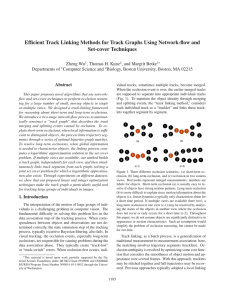 Efficient Track Linking Methods for Track Graphs Using Network-flow and