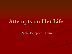 Attempts on Her Life EN302: European Theatre