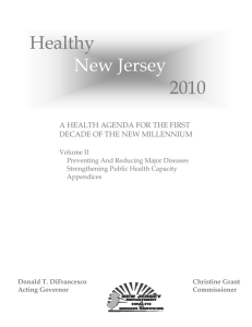 Healthy 2010 New Jersey