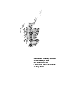 Balivanich Primary School and Nursery Class Isle of Benbecula