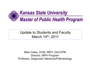 Update to Students and Faculty March 14 , 2011