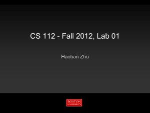 CS 112 - Fall 2012, Lab 01 Haohan Zhu