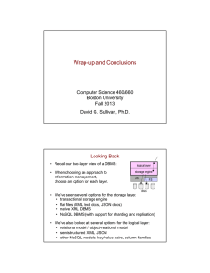 Wrap-up and Conclusions Looking Back Computer Science 460/660 Boston University