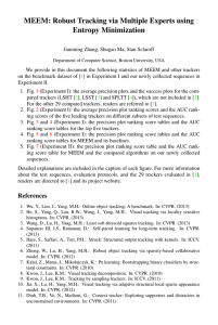 MEEM: Robust Tracking via Multiple Experts using Entropy Minimization