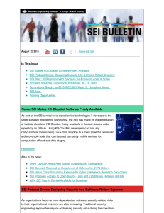 May In This Issue SEI Makes KD-Cloudlet Software Freely Available