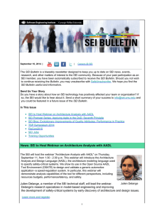 SEI Bulletin May