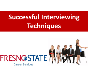 Successful Interviewing Techniques
