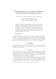Empirical Evaluation of Graph Partitioning Using Spectral Embeddings and Flow