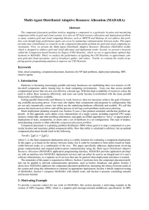 Multi-Agent Distributed Adaptive Resource Allocation (MADARA)  Abstract