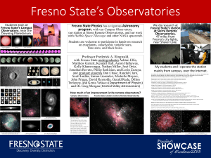 Fresno State’s Observatories Fresno State Physics Astronomy program