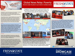 Global News Relay: Poverty World-wide Student Journalism Collaboration