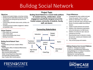 Bulldog Social Network Project Topic for student learning, collaboration, social