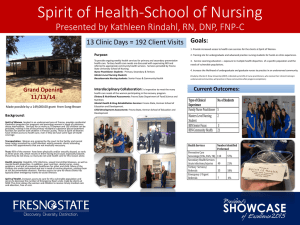 Spirit of Health-School of Nursing Goals: