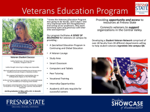 Veterans Education Program opportunity and access resources at Fresno State