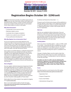W Registration Begins October 30 - $290/unit