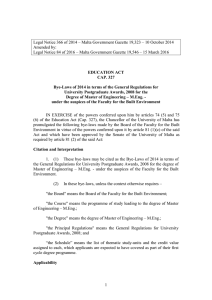 Legal Notice 366 of 2014 – Malta Government Gazette 19,323 –... Amended by: