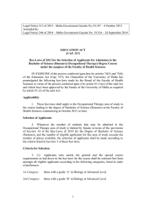 Legal Notice 313 of 2013 - Malta Government Gazette No.19,147 –... Amended by: