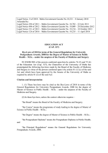 Legal Notice  8 of 2010 - Malta Government Gazette... Amended by: