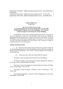 Legal Notice 373 of 2013 – Malta Government Gazette 19,163 –... Amended by: