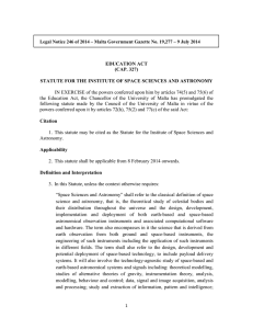 Legal Notice 246 of 2014 – Malta Government Gazette No....  EDUCATION ACT (CAP. 327)