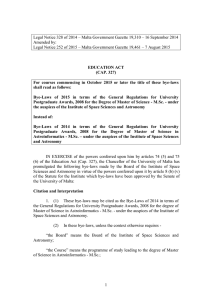 Legal Notice 328 of 2014 – Malta Government Gazette 19,310 –... Amended by: