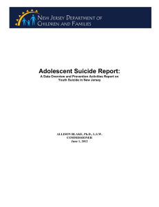 Adolescent Suicide Report: