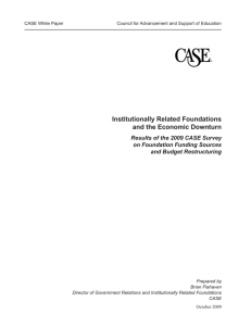 Institutionally Related Foundations and the Economic Downturn on Foundation Funding Sources