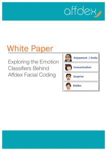 White Paper Exploring the Emotion Classifiers Behind Affdex Facial Coding
