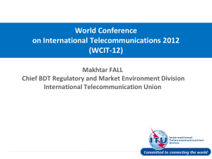 World Conference on International Telecommunications 2012 (WCIT-12)