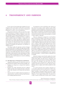 6      TRANSPARENCY  AND ... T  R
