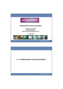 A.  Fundamentals of Interconnection Introduction to Interconnection 1 by Scott W. Minehane