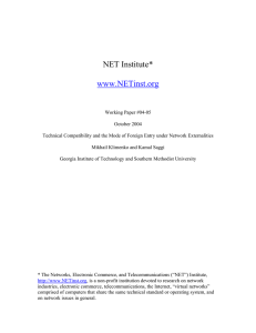 NET Institute* www.NETinst.org