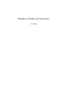 Stability of Media and Structures J R Willis