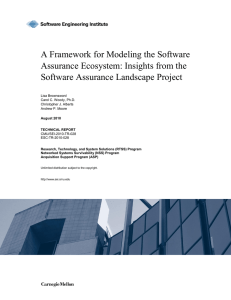 A Framework for Modeling the Software Assurance Ecosystem: Insights from the