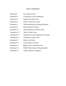 Index to Attachments  Attachment 1 Price Proposal Form