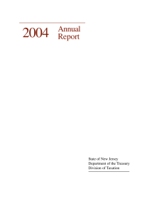 2004 Annual Report State of New Jersey