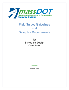 Field Survey Guidelines and Baseplan Requirements