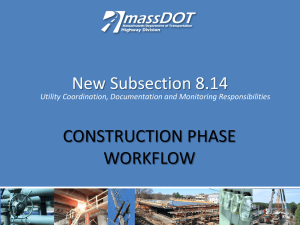 New Subsection 8.14  CONSTRUCTION PHASE WORKFLOW