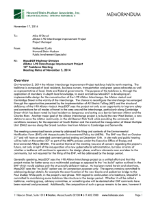 MEMORANDUM Howard/Stein-Hudson Associates, Inc.