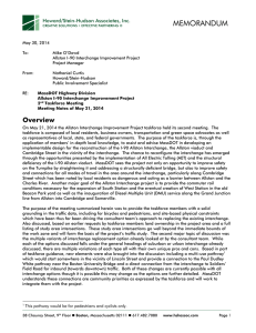 MEMORANDUM Howard/Stein-Hudson Associates, Inc.